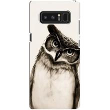 Чехол с птицами на samsung Galaxy Note 8 (VPrint) (Сова)