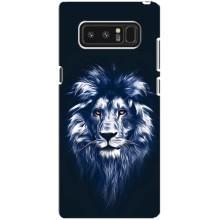 Чехол со Львом для samsung Galaxy Note 8 (VPrint) (Синий Лев)