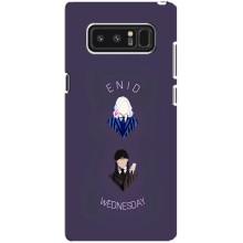 Чехлы Венсдей на samsung Galaxy Note 8 Уэнсдей (AlphaPrint) (Уэнздей и подруга)
