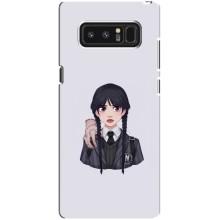 Чехлы Венсдей на samsung Galaxy Note 8 Уэнсдей (AlphaPrint) (Уэнздей и Вещь)