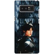 Чехлы Венсдей на samsung Galaxy Note 8 Уэнсдей (AlphaPrint) (Уэнздей кошка)