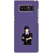 Чехлы Венсдей на samsung Galaxy Note 8 Уэнсдей (AlphaPrint) (Уэнздей в черном)