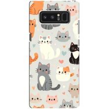 Чохол з малюнком кіт на samsung Galaxy Note 8 – Колаж котів