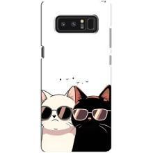 Чохол з малюнком кіт на samsung Galaxy Note 8 – Коти в окулярах