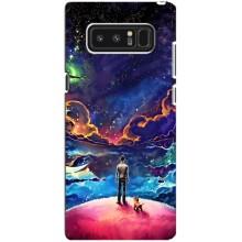 Космические Чехлы для Самсунг Галакси Ноут 8 (VPrint) (Галактический вид)