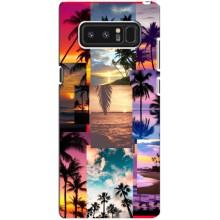 Силиконовый чехол с КАРТИНКАМИ лето для samsung Galaxy Note 8 (AlphaPrint) (Летний отпуск)