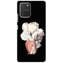 Чехлы (ART) Цветы на Samsung Galaxy S10 Lite (VPrint) (Білі квіти)