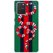 Чохли  GUCCI для Самсунг Гелексі S10 Лайт (AlphaPrint) (Gucci змія)