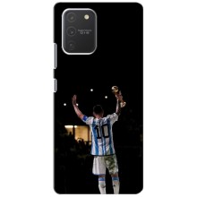 Чехлы Лео Месси Аргентина для Samsung Galaxy S10 Lite (Лео Чемпион)