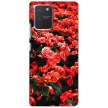 Чохли з квітами для Samsung Galaxy S10 Lite (VPrint) (Квіти червоні)
