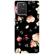 Чохли з квітами для Samsung Galaxy S10 Lite (VPrint) (Трояндочки)