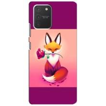 Чохли з картинкою Лисичка для Samsung Galaxy S10 Lite (VPrint) (Лиса з трояндою)