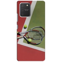 Чехлы с принтом Спортивная тематика для Samsung Galaxy S10 Lite – Ракетки теннис