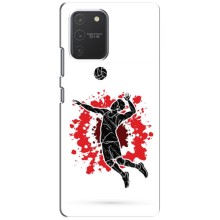 Чехлы с принтом Спортивная тематика для Samsung Galaxy S10 Lite (Волейболист)
