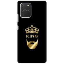 Чехол (Корона на чёрном фоне) для Самсунг С10 Лайт – KING