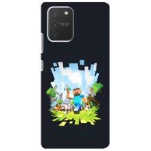 Чохол Майнкрафт на Samsung Galaxy S10 Lite (AlphaPrint) Minecraft (персонажі Minecraft)