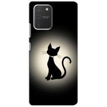 Чохол з принтом для Samsung Galaxy S10 Lite (AlphaPrint) Модні коти (Силует котика)