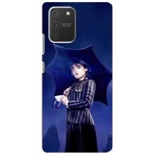 Чохли Венсдей на Samsung Galaxy S10 Lite Уенсдей (AlphaPrint) (Венздей з парасолькою)