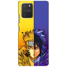 Купить Чехлы на телефон с принтом Anime для Самсунг С10 Лайт – Naruto Vs Sasuke