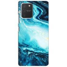 Мраморний чехол на Samsung Galaxy S10 Lite (VPrint) (Блакитний мрамор)