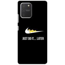Силиконовый Чехол на Samsung Galaxy S10 Lite с картинкой Nike (Later)