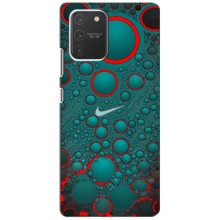 Силиконовый Чехол на Samsung Galaxy S10 Lite с картинкой Nike (Найк зеленый)