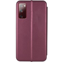 Кожаный чехол (книжка) Classy для Samsung Galaxy S20 FE – Бордовый