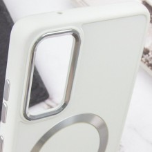 TPU чехол Bonbon Metal Style with MagSafe для Samsung Galaxy S20 FE – Белый