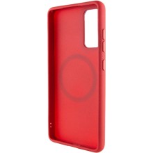 TPU чехол Bonbon Metal Style with MagSafe для Samsung Galaxy S20 FE – Красный