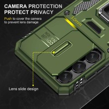 Ударопрочный чехол Camshield Army Ring для Samsung Galaxy S20 FE – Оливковый