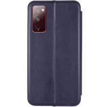 Кожаный чехол-книжка Classy для Samsung Galaxy S20 FE – Темно-синий