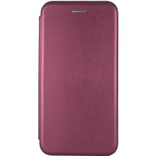 Кожаный чехол-книжка Classy для Samsung Galaxy S20 FE – Бордовый