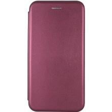 Кожаный чехол-книжка Classy для Samsung Galaxy S20 FE – Бордовый