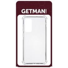TPU чехол GETMAN Ease logo усиленные углы для Samsung Galaxy S20 FE – Прозрачный