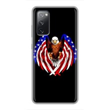 Чехол Флаг USA для Samsung Galaxy S20 FE (Крылья США)