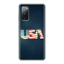 Чехол Флаг USA для Samsung Galaxy S20 FE (USA)