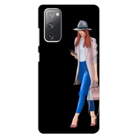 Чехол с картинкой Модные Девчонки Samsung Galaxy S20 FE – Девушка со смартфоном