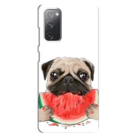 Чехол (ТПУ) Милые собачки для Samsung Galaxy S20 FE – Смешной Мопс