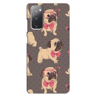 Чехол (ТПУ) Милые собачки для Samsung Galaxy S20 FE – Собачки Мопсики