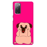 Чехол (ТПУ) Милые собачки для Samsung Galaxy S20 FE – Веселый Мопсик