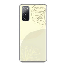 Чохол квітковий дизайн для Samsung Galaxy S20 FE – Зелений фон