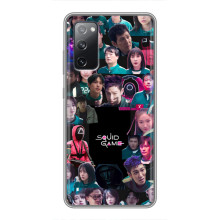 Чохол Гра в кальмара для Samsung Galaxy S20 FE – Колаж гра кальмара