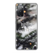 Новогодние, Праздничные Чехлы для Samsung Galaxy S20 FE - 2024 год (Hello winter)