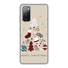 Рождественские Чехлы для Samsung Galaxy S20 FE (VPrint) (Merry Christmas)