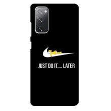 Силиконовый Чехол на Samsung Galaxy S20 FE с картинкой Nike – Later
