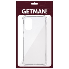 TPU чехол GETMAN Ease logo усиленные углы для Samsung Galaxy S20+ – Прозрачный