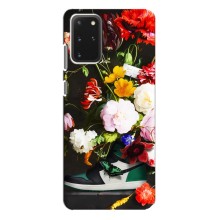 Брендновые Чехлы для Samsung Galaxy S20 Plus - (PREMIUMPrint) (Nike цветы)