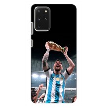 Чехлы Лео Месси Аргентина для Samsung Galaxy S20 Plus (Счастливый Месси)