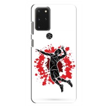 Чехлы с принтом Спортивная тематика для Samsung Galaxy S20 Plus (Волейболист)