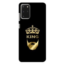 Чехол (Корона на чёрном фоне) для Самсунг С20 Плюс – KING